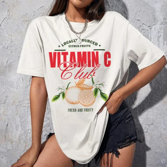 Orange Fruit Vintage T-shirt WHITE / S t-shirt-250223