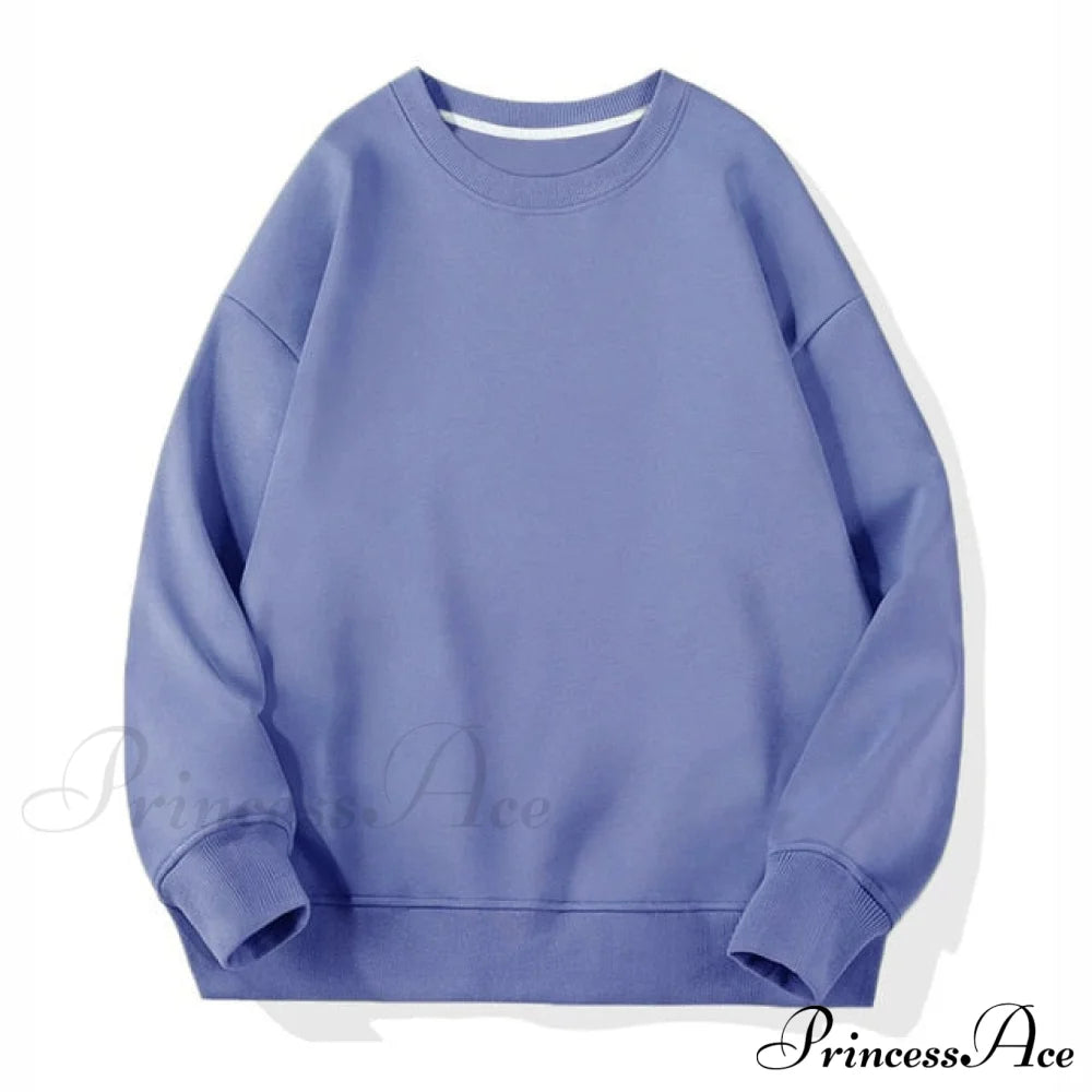 Pants Plus Fleece Casual Women Sweatshirt Couple Tracksuit Unisex Hoodies 2-Piece Size 1-Blue / S