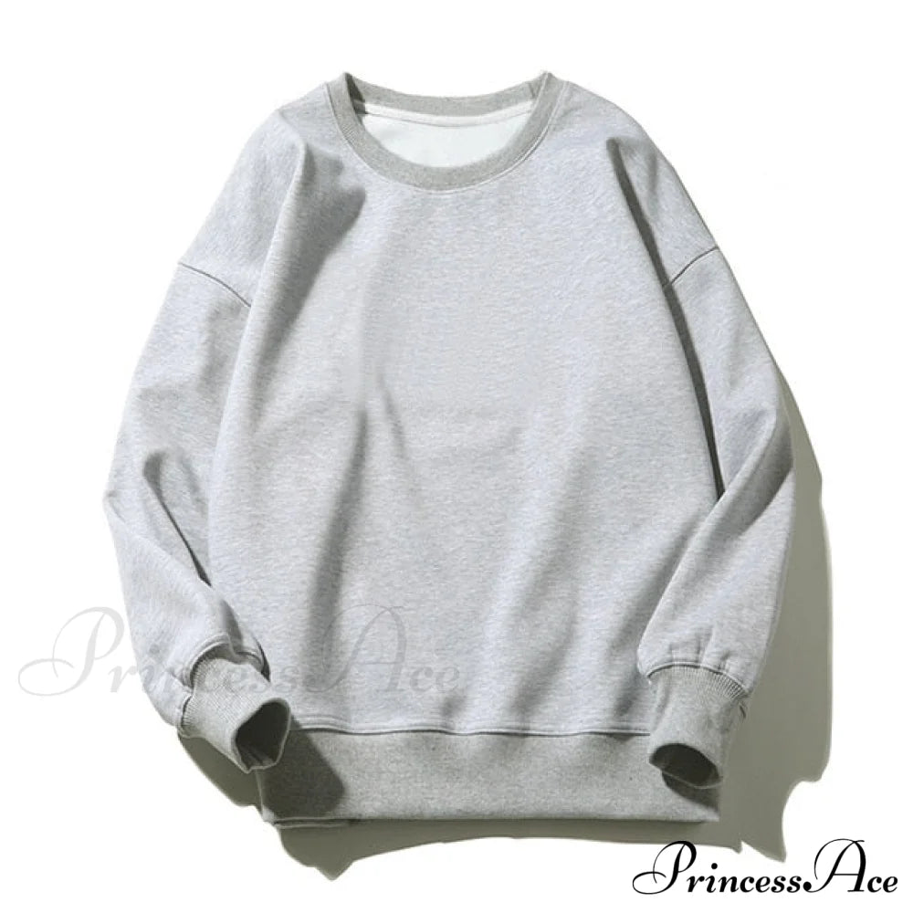 Pants Plus Fleece Casual Women Sweatshirt Couple Tracksuit Unisex Hoodies 2-Piece Size 1-Gray / M