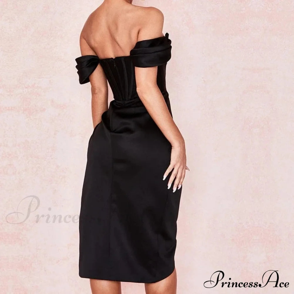 Party Midi Evening Bodycon Cb Women Celebrity Club Gown Of House Satin Dress