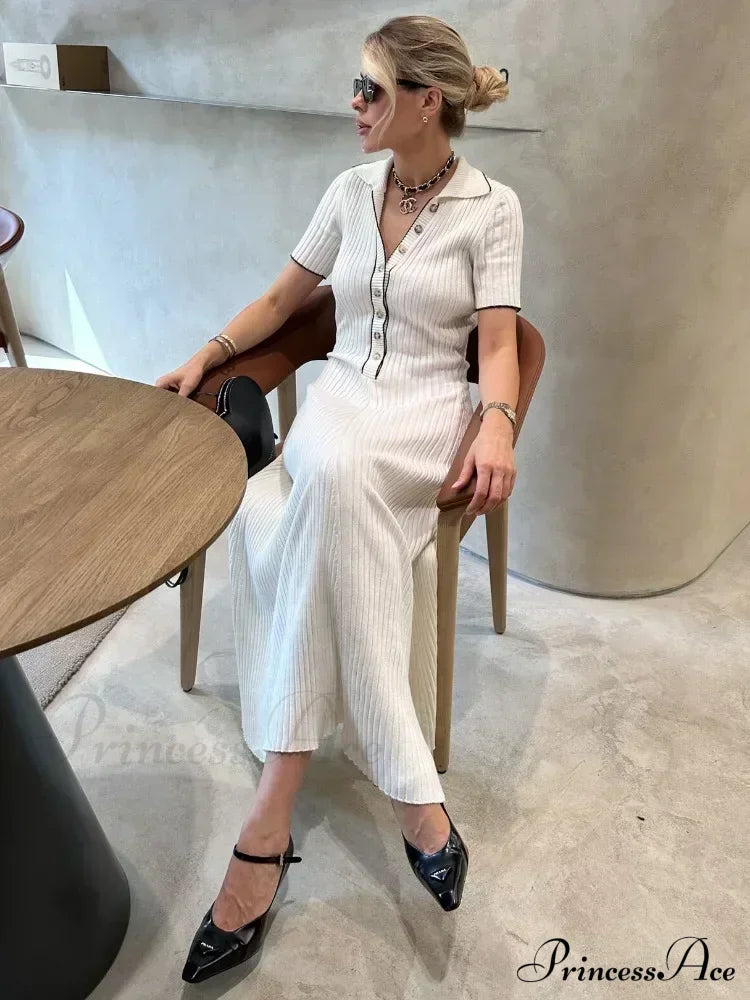 Penelope Knitted Stylish Maxi Dress