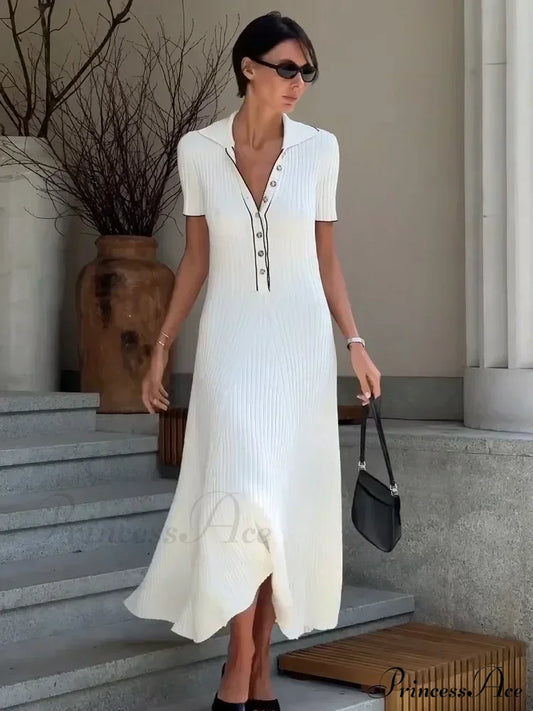Penelope Knitted Stylish Maxi Dress
