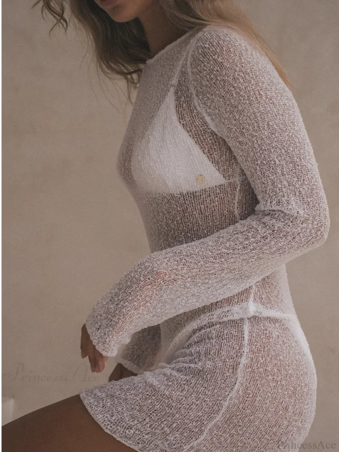 Perspective Long Sleeve Mini Dress minidress-250223