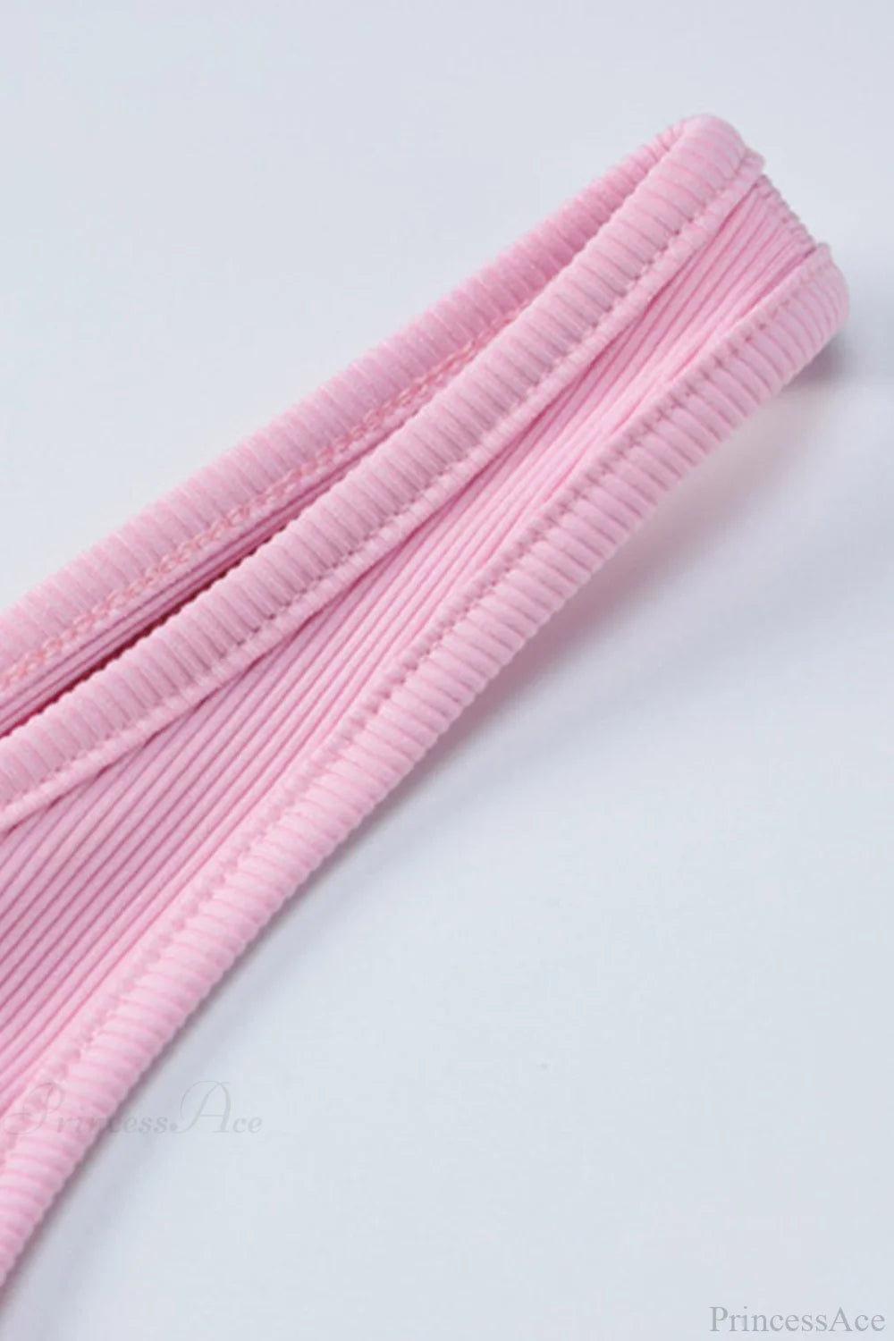 Pink Crisscross Back Rompers With Scoop Neck