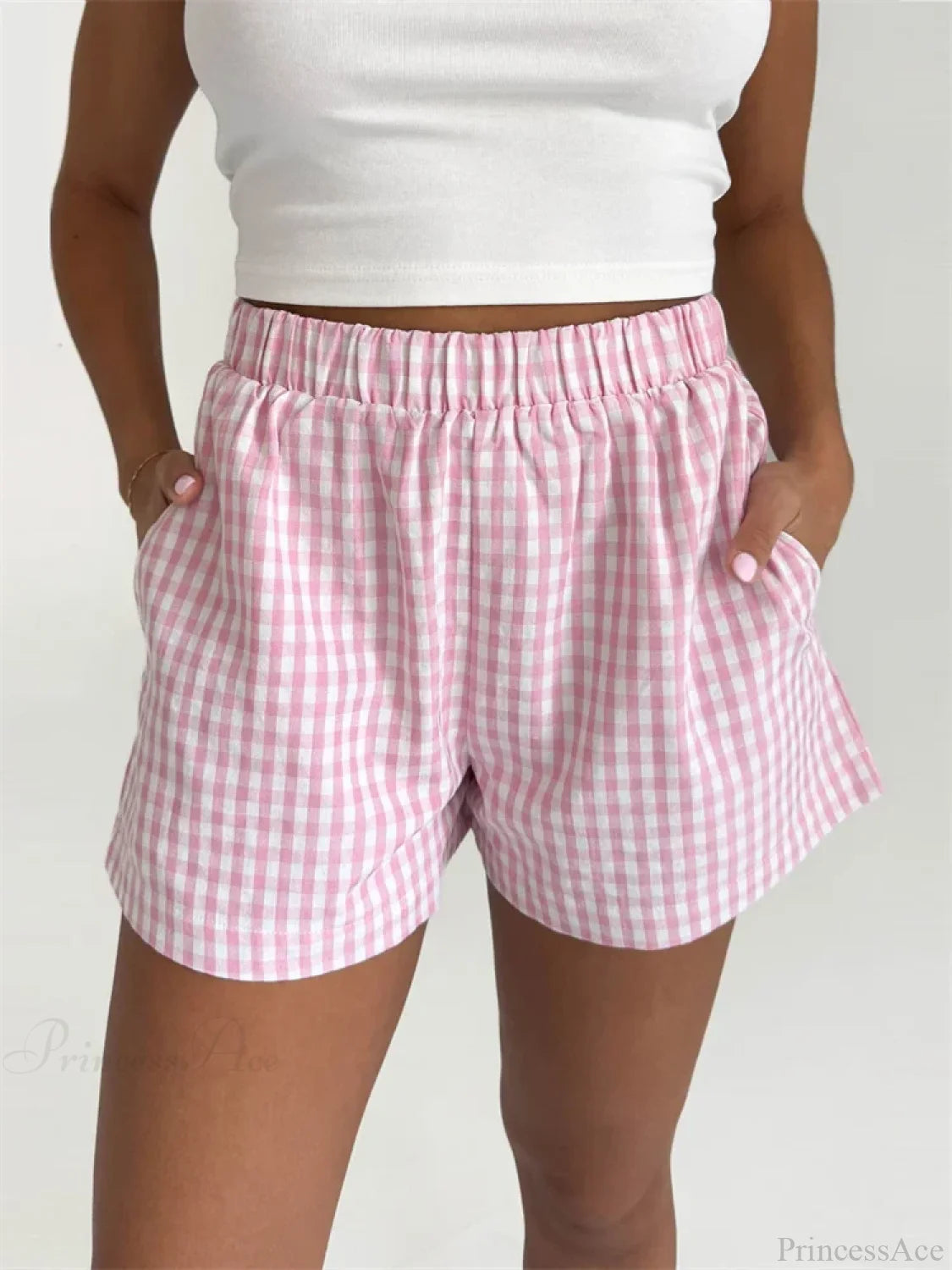 Plaid Pocket Lounge Short short-250223