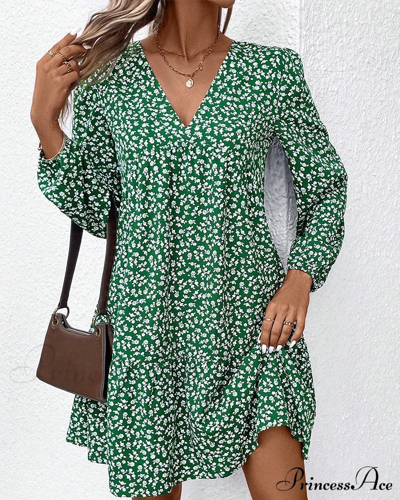 Printed French Dress Dresses