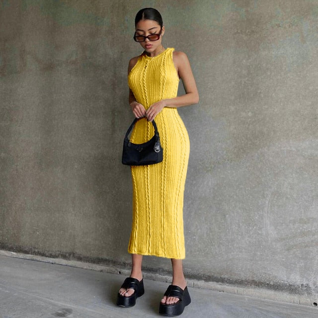Cable Knit Tank Maxi Dress Free From Label