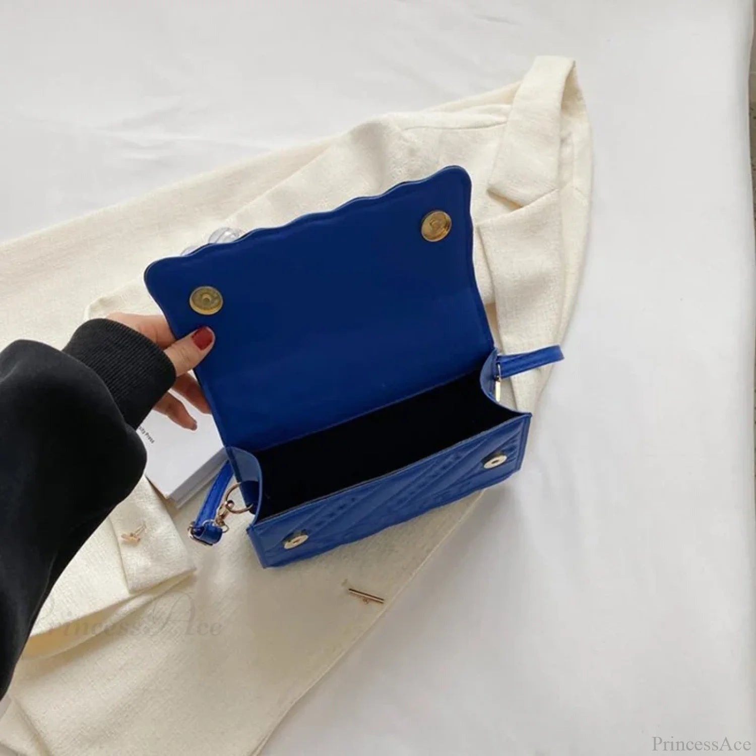 Quilted PU Leather Small Crossbody Handbag handbag-250126