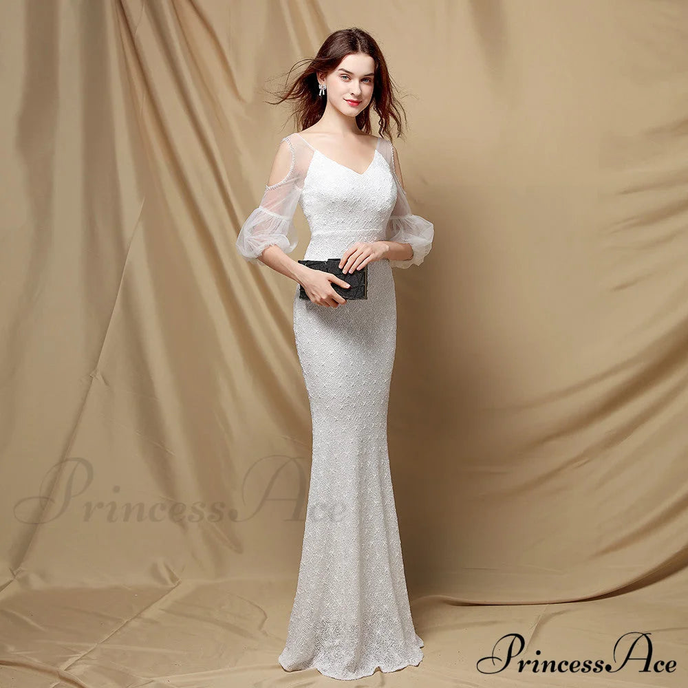 Quinn Sequin Scroll Charming Puff Sleeve Dress S.o. Long Dresses