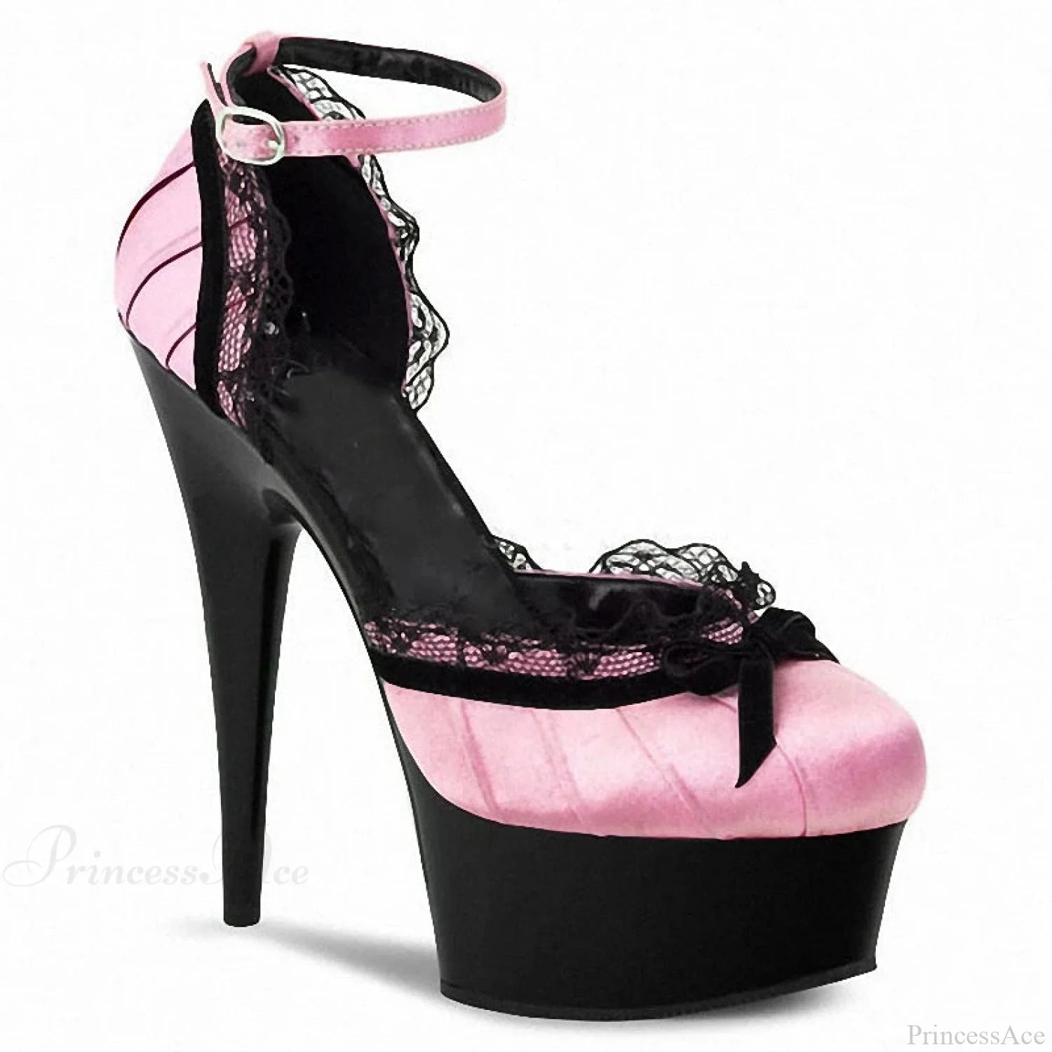Raised Bridal Gothic Tall Heel Pink / 5