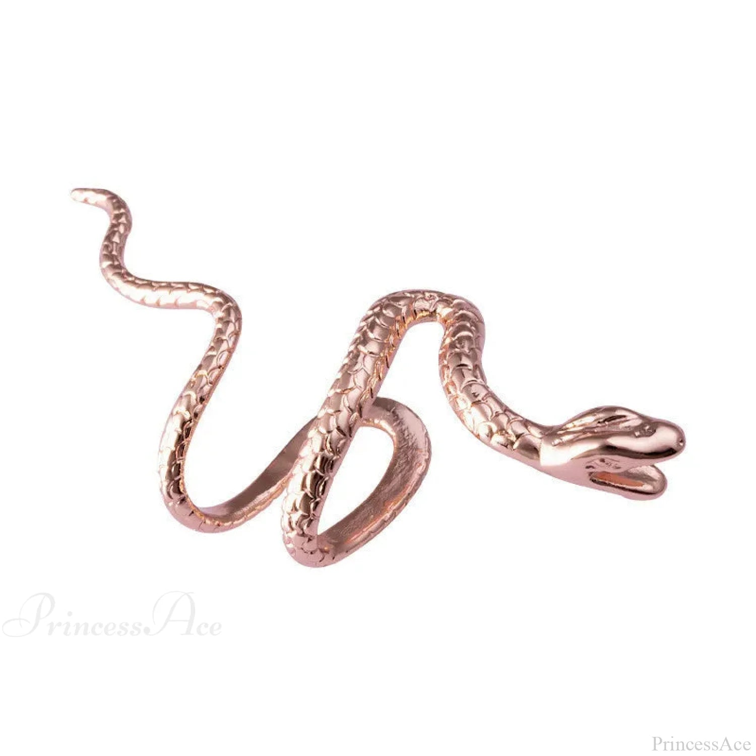 Rebel Dark Serpent False Cartilage Clip Earring Rose Gold
