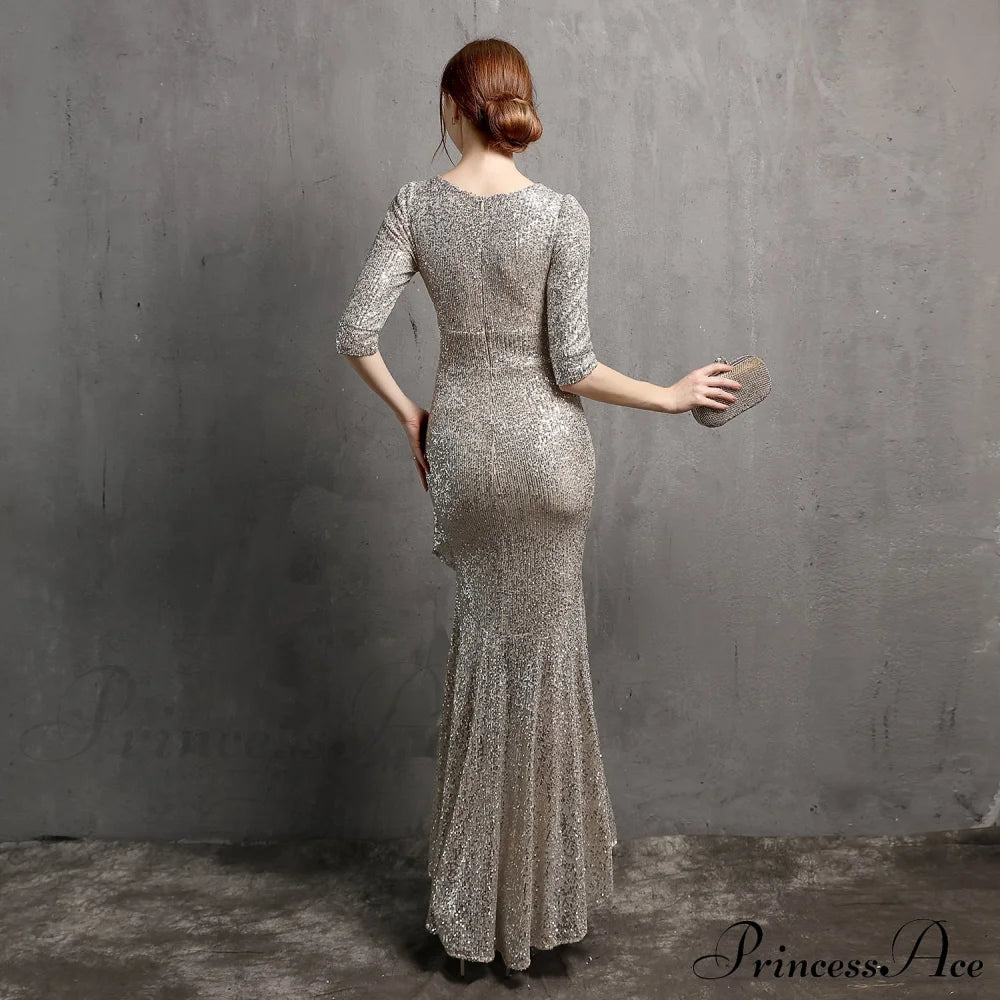 Rehami Sequin Stylish Mermaid Dress S.o. Long Dresses