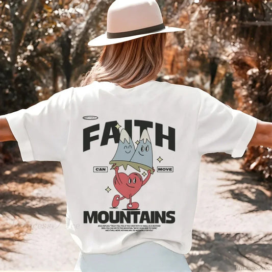 Retro Cartoon Bible Verse Funny T-shirt WHITE / S t-shirt-250223