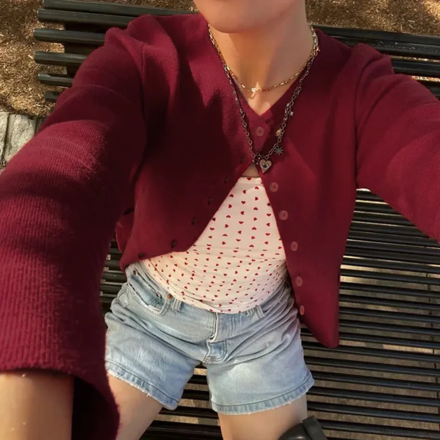 Retro Round Neck Long Sleeve Knit Cardigan cardiagn-250126