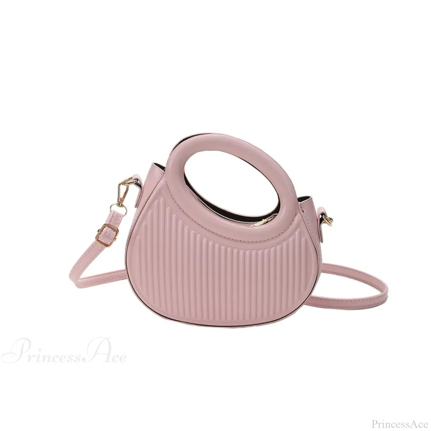 Retro Y2K Crossbody Leather Mini Phone Coin Purse Handbag Pink handbag-250126