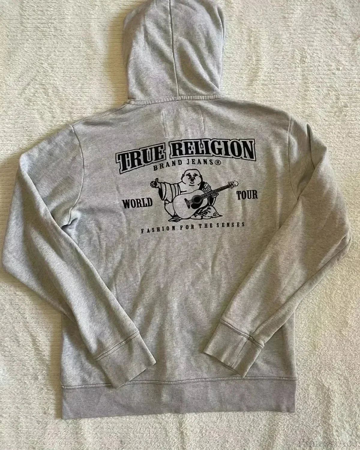 Rhinestone Black Pullover Hoodie brown / S