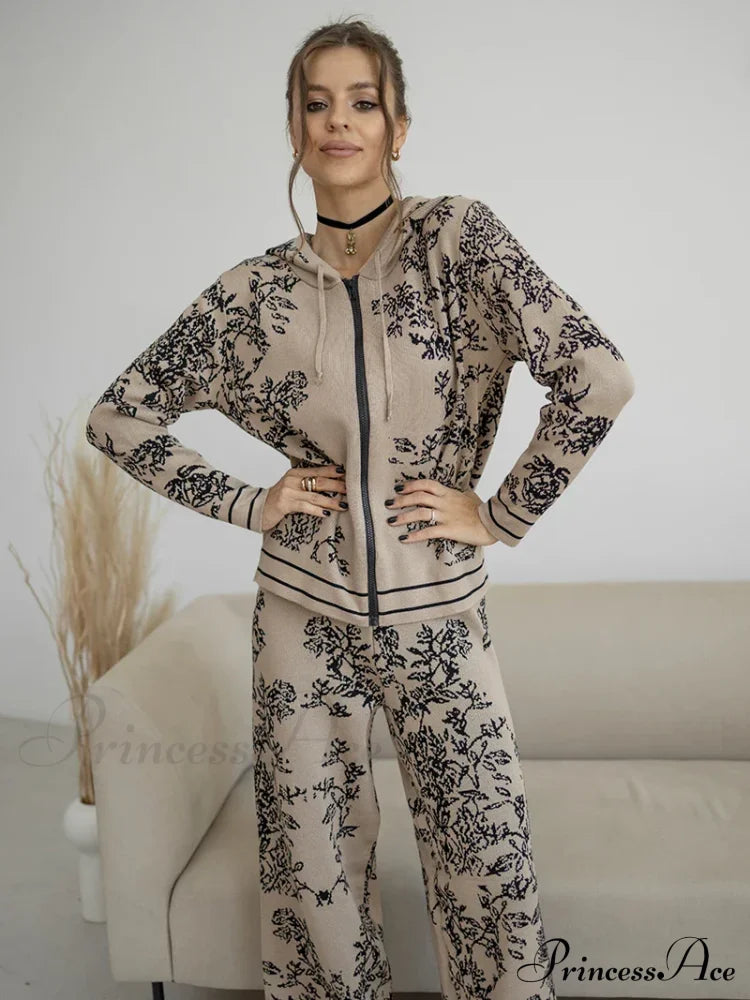 Romana Knitted Stylish Two Piece Set