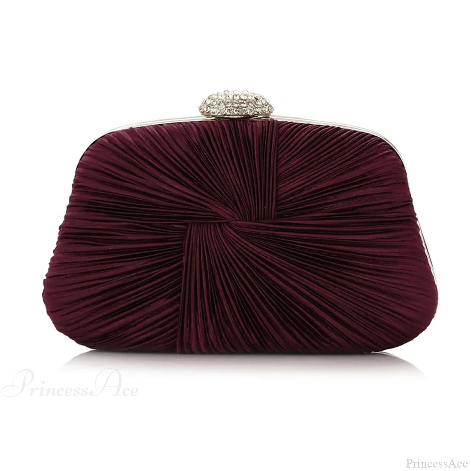 Royal Blue Pleat Pillow Shaped Clutch Bag Wedding Bridal Party Purse Purple clutchbag-250126