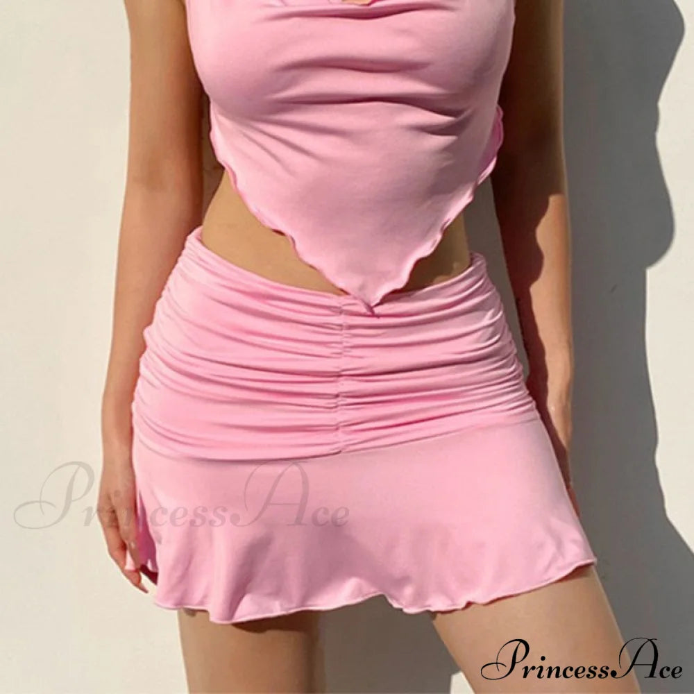 Ruched Mini Skirt Free From Label