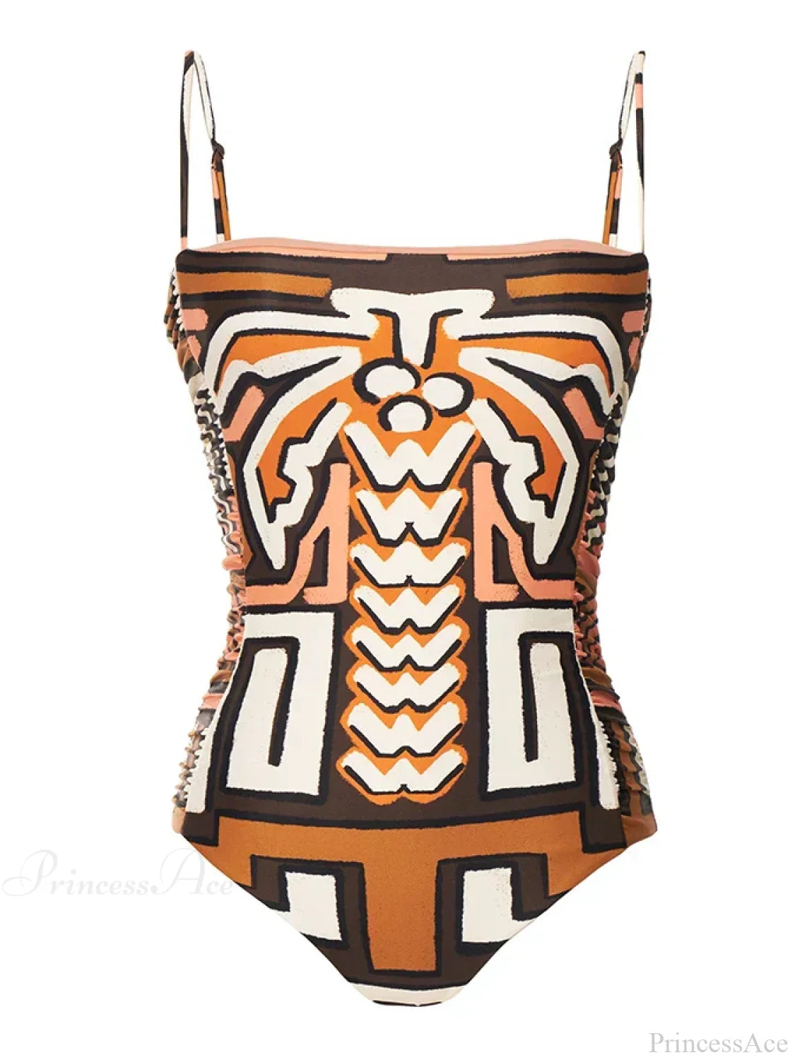 Ruffled Deep V Swimwear Backless One Piece onepiece-250223