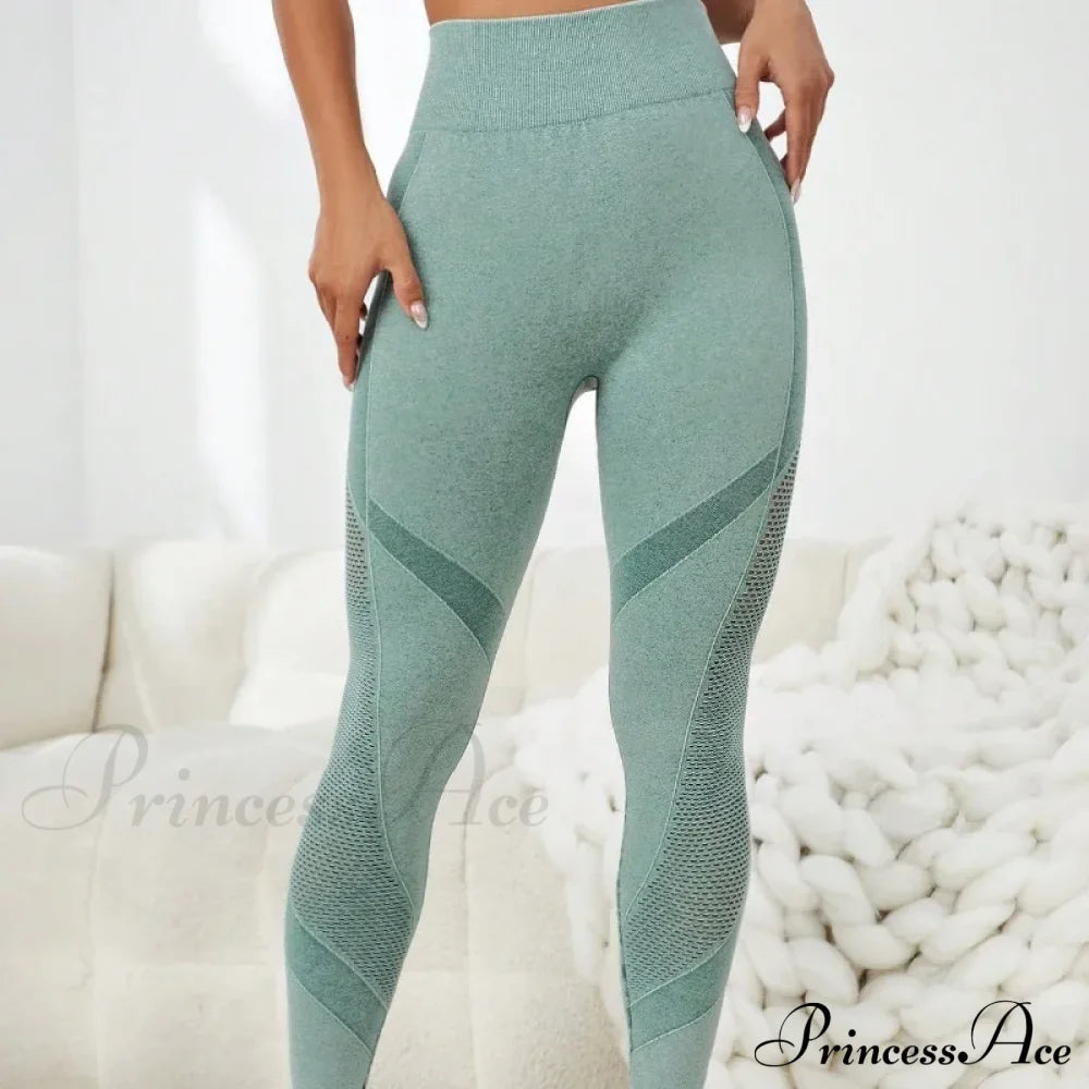 Seamless Fitness Hollow Out High Waist Yoga Legging
