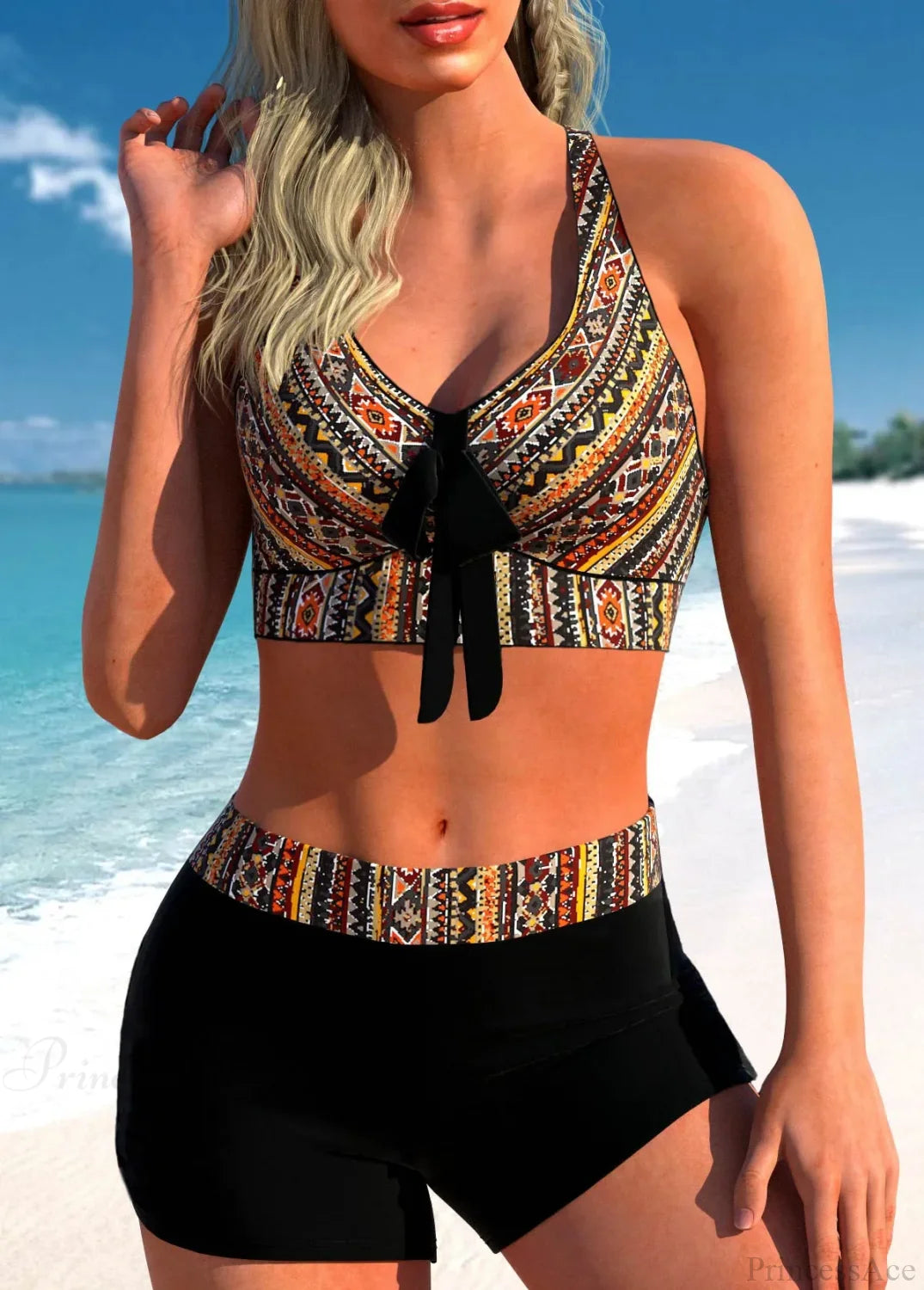 Seaside Sexy Single Item Two Piece Set Brown / S