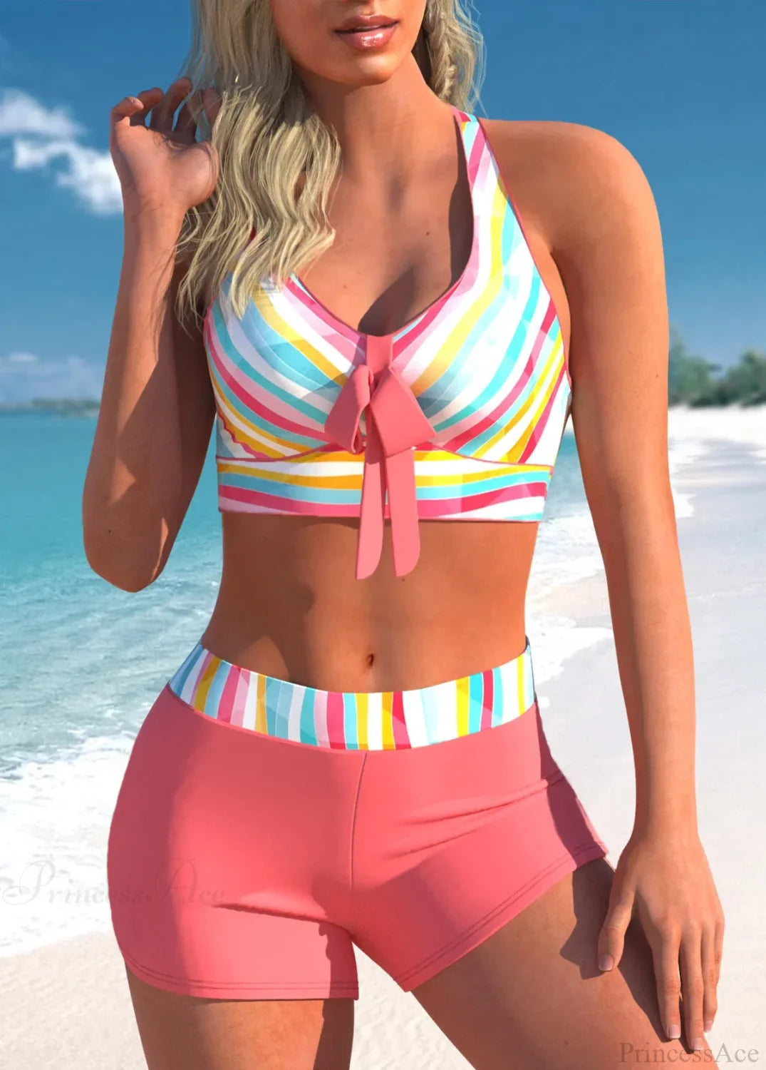 Seaside Sexy Single Item Two Piece Set Pink / S