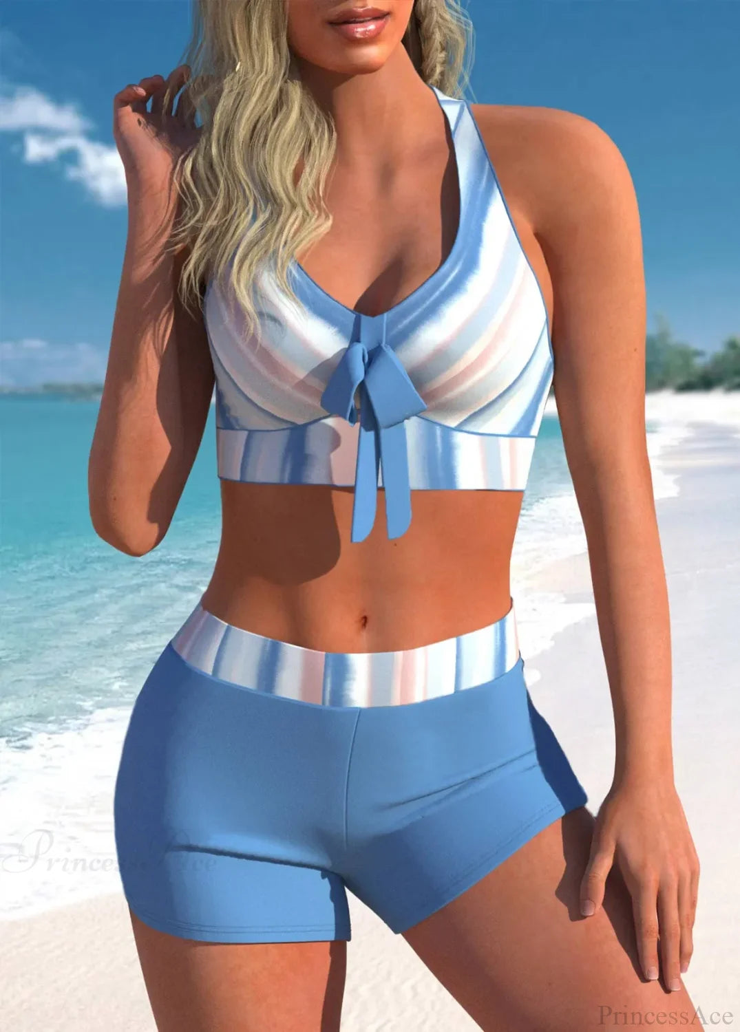 Seaside Sexy Single Item Two Piece Set sky blue / S
