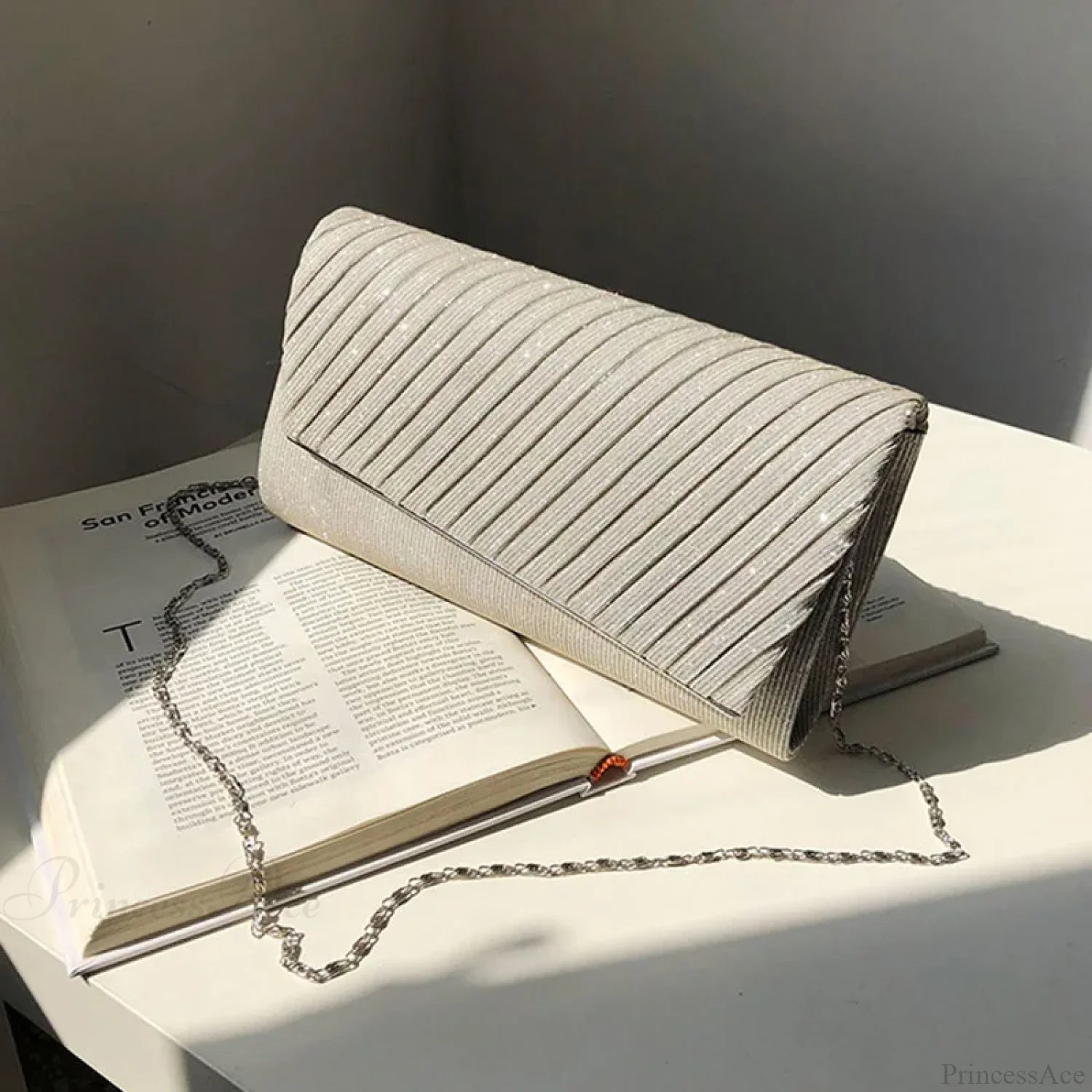 Sequin Clutch Wedding Party Wristlet Apricot wristlet-250126