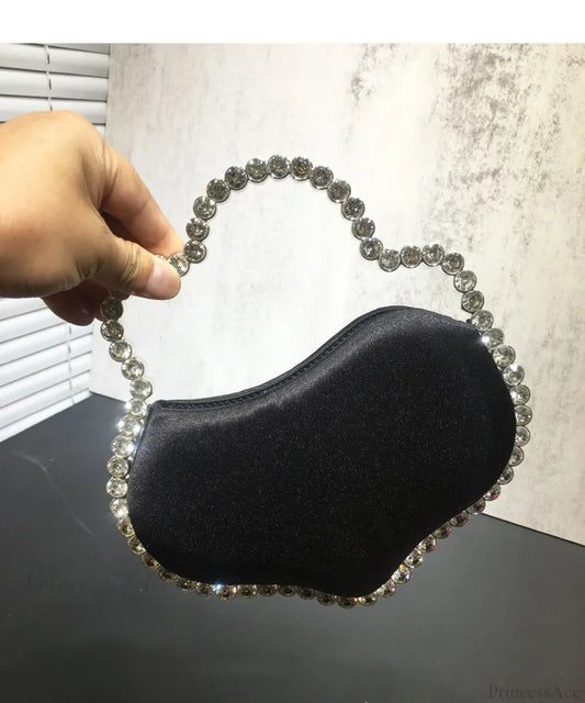 Sequin Diamond Cloud Shape Evening Wristlet color same picture wristlet-250126