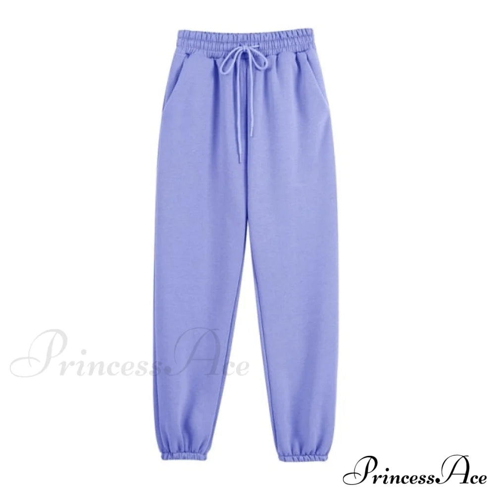 Set - Tracksuit Hooded Pants Fleece Women’s Color Solid Casual Sweatshirt Autumn/Winter And