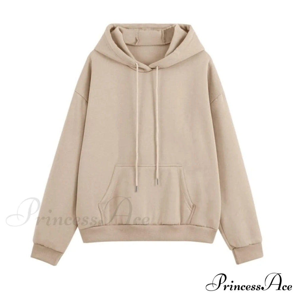 Set - Tracksuit Hooded Pants Fleece Women’s Color Solid Casual Sweatshirt Autumn/Winter And