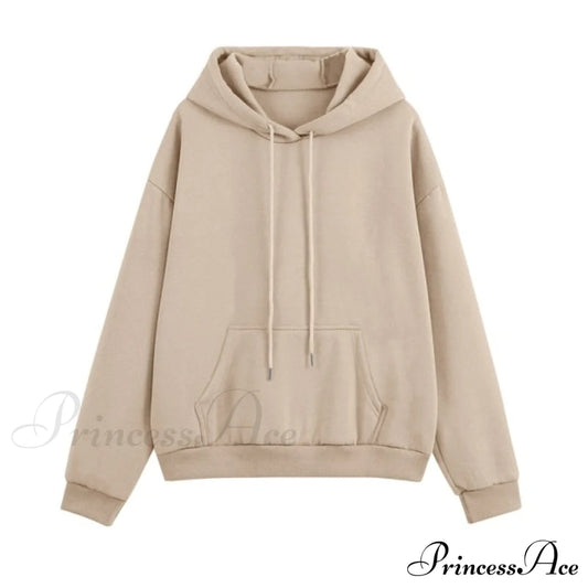 Set - Tracksuit Hooded Pants Fleece Women’s Color Solid Casual Sweatshirt Autumn/Winter And