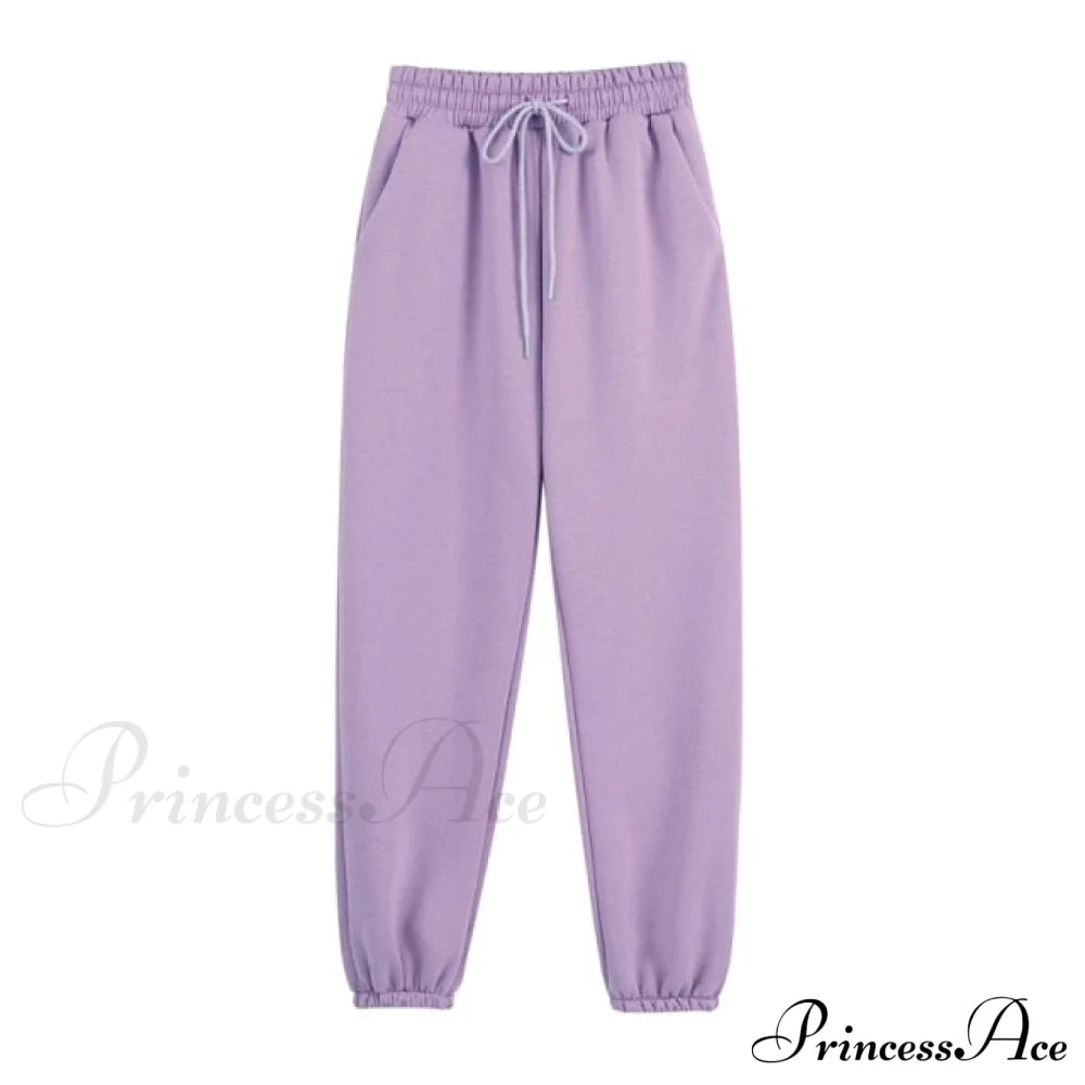 Set - Tracksuit Hooded Pants Fleece Women’s Color Solid Casual Sweatshirt Autumn/Winter And