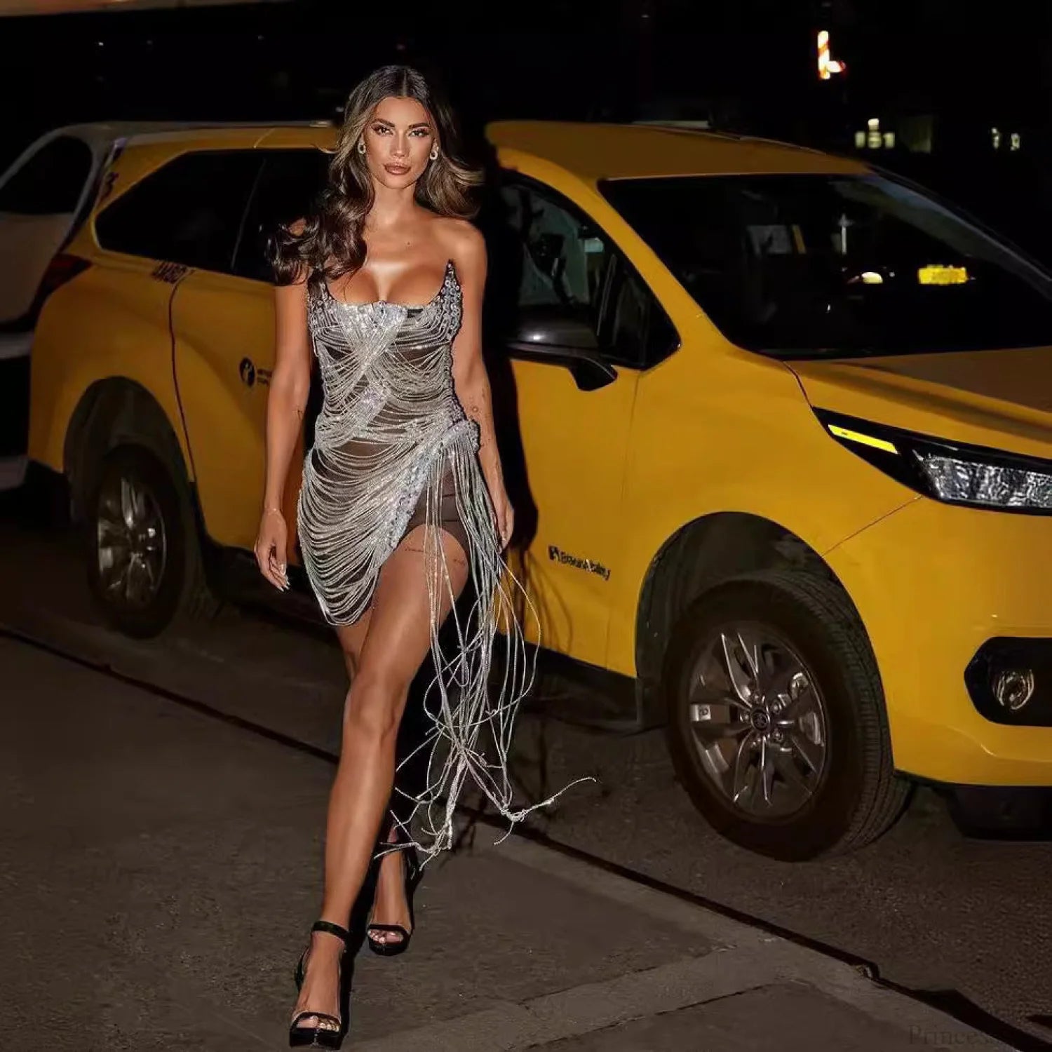 Sexy Backless Sequin Dress Prom Dress promdress-250223