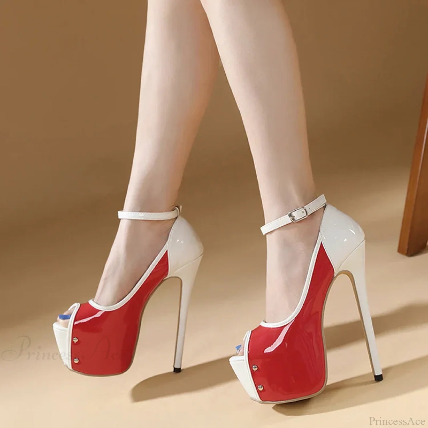 Sexy Peep-Toe Party Club Strip Pole-Dance Ultra-High Heels Platform Stiletto Wedding Banquet High