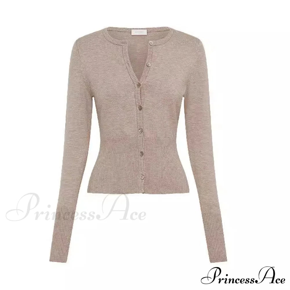 Sexy Plain Knitted Sweater Suit