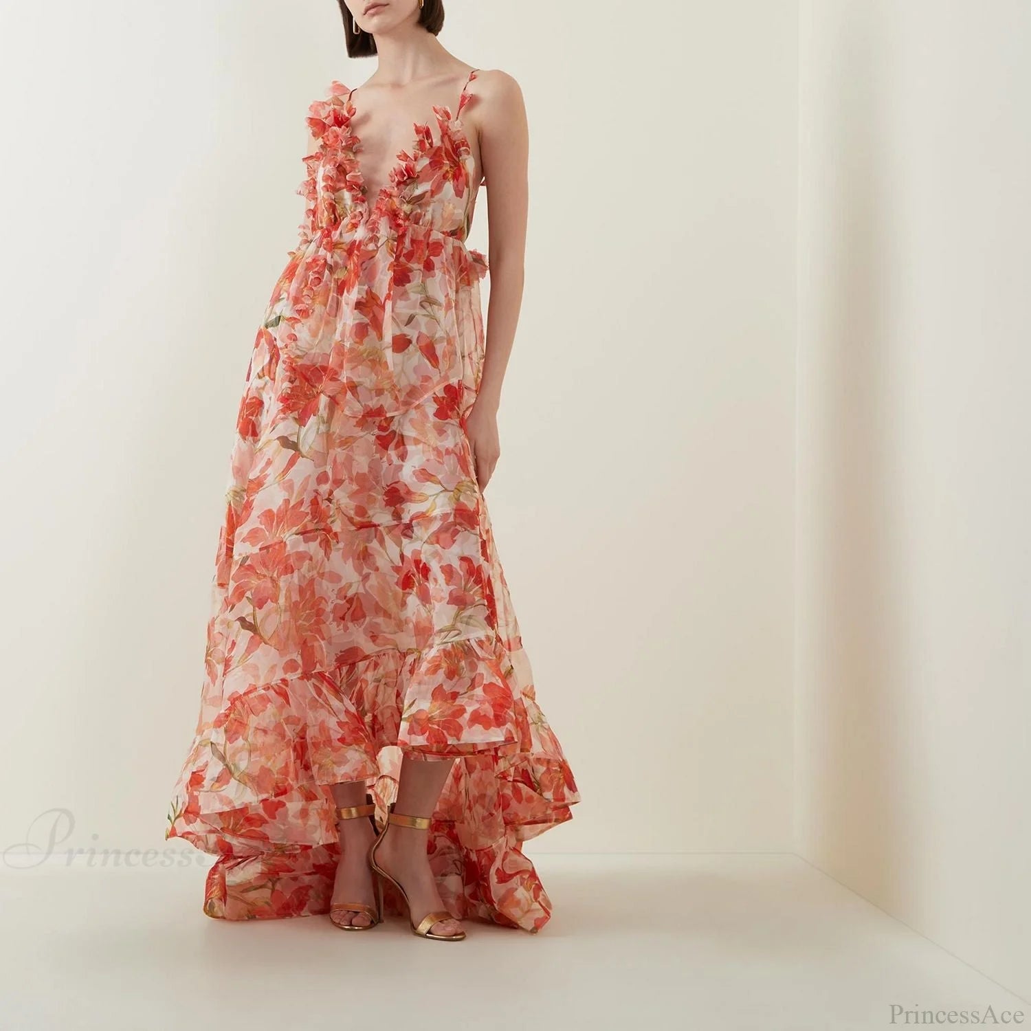 Shimmering Sequin Open Back Prom Dress pink / S promdress-250223