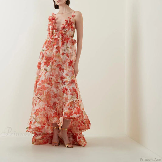 Shimmering Sequin Open Back Prom Dress pink / S promdress-250223