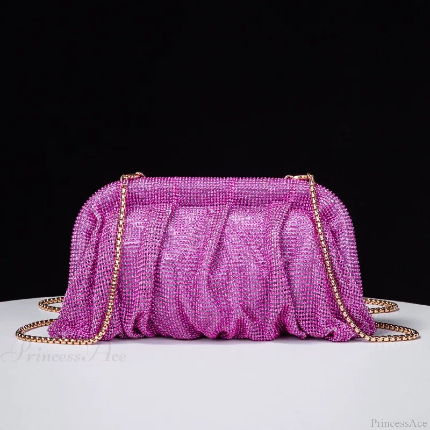 Shiny Rhinestone Wedding Clutch Wristlet PURPLE wristlet-250126