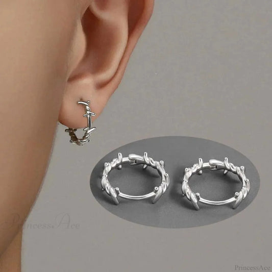 Shiny Thorns Circle Little Rebel Earring