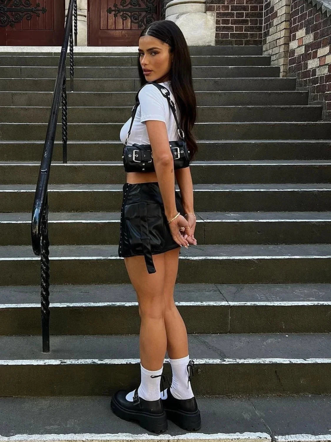 Short Sleeve Letter Print Baby Tee T-shirt t-shirt-250223