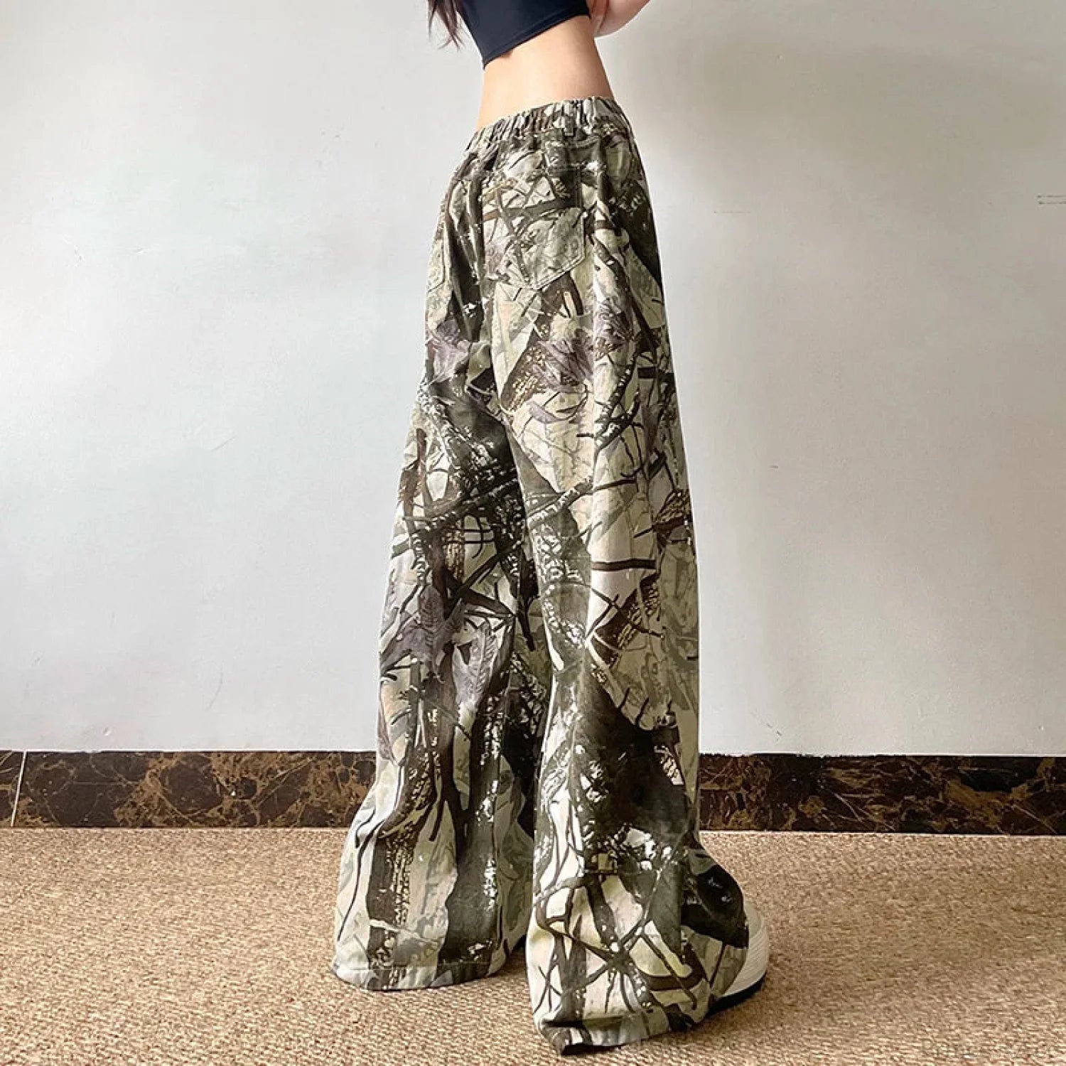Short Waist Gothic Concealment Pant leopard / S