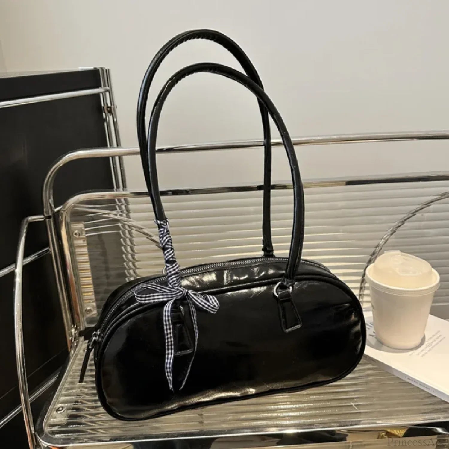 Silver Pillow Crossbody Shoulder Bag shoulder-250126