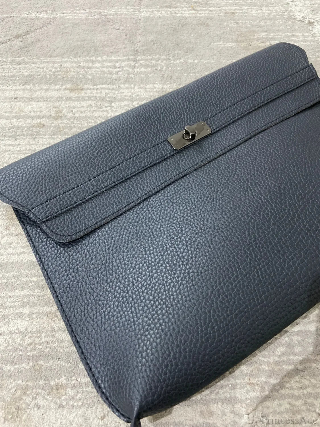 Simple Red PU Leather Envelope Clutch Bag for Women 330X30X230mm / Black clutchbag-250126