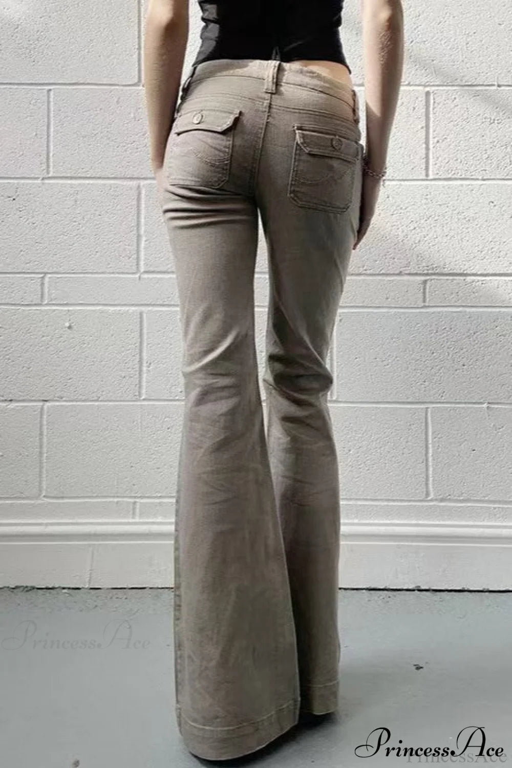 Skinny Low Rise Vintage Bootcut Cargo Pants