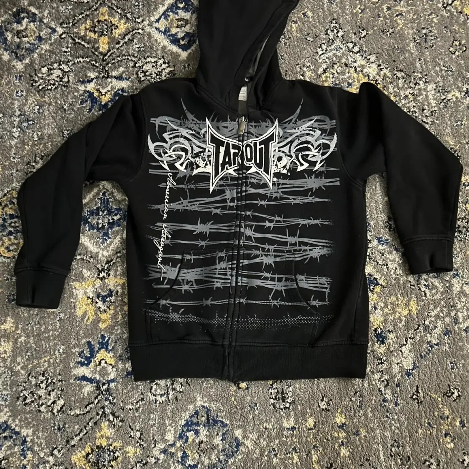 Skull Graphic Zipper Hoodie black 10 / S
