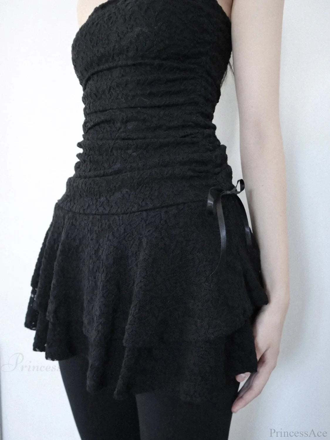 Sleeveless Mesh Cocktail M Dress