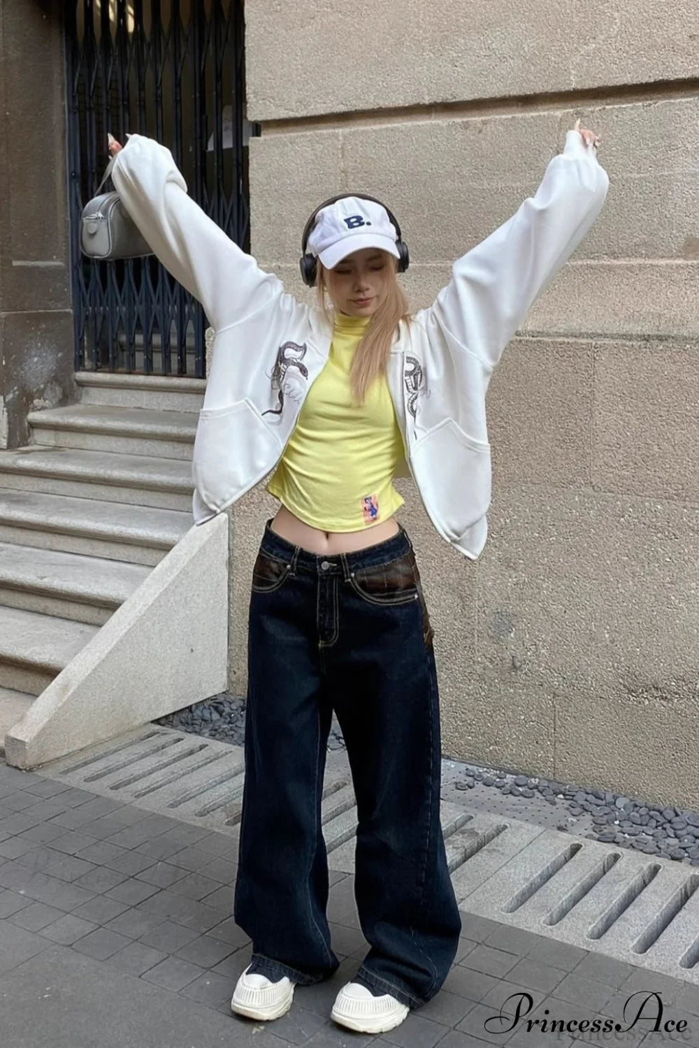 Snake Print Rhinestone Zip Up Cropped Hoodie