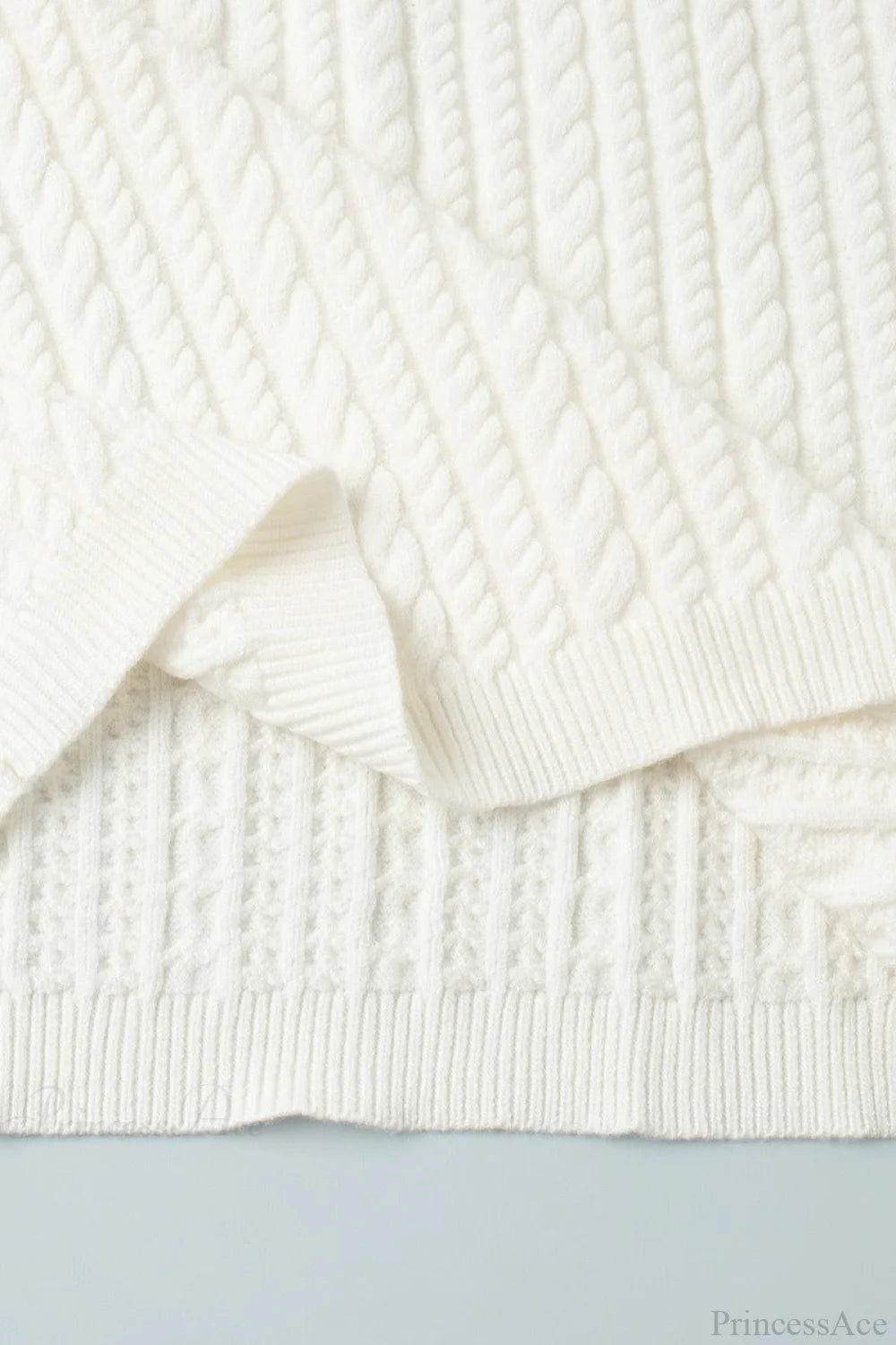 Soft Cable Knit Sweater Pants Two Piece Set